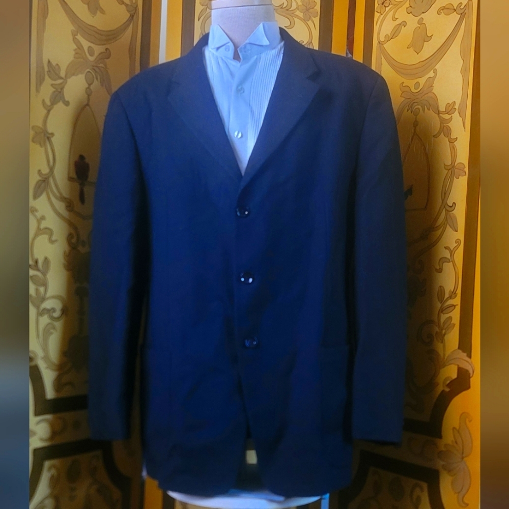 ARMANI Collezioni Men's Black Knit Blazer L (42)